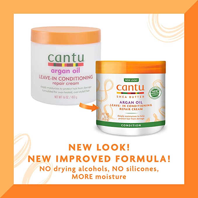 Cantu Argan Oil Leave-in Conditioner Repair Cream 16oz