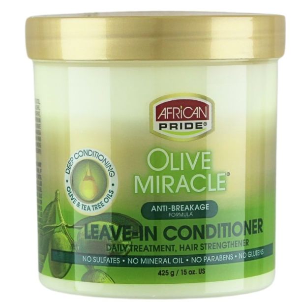 African Pride Olive Miracle Leave-In Conditioner 15oz / 425g