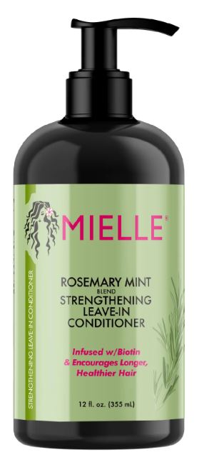 Mielle Rosemary Mint Strengthening Leave-In Conditioner Infused with Biotin & Support Longer, Healthier Hair