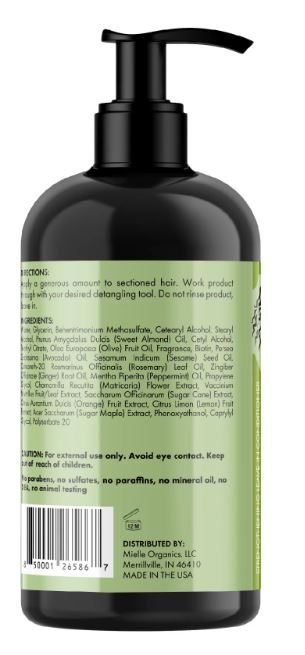 Mielle Rosemary Mint Strengthening Leave-In Conditioner Infused with Biotin & Support Longer, Healthier Hair