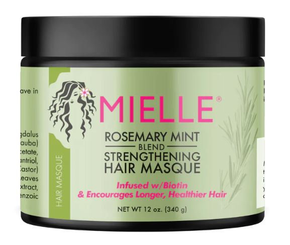 Mielle Rosemary Mint Strengthening Hair Masque Infused with Biotin & Encourages Growth