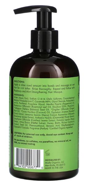 Mielle Rosemary Mint Strengthening Shampoo Infused with Biotin & Encourages Growth