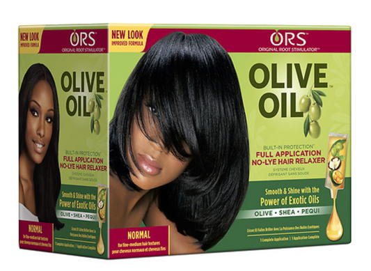 ORS OLIVE OIL BUILT-IN PROTECTION FULL APPLICATION NO-LYE HAIR RELAXER - NORMAL STRENGTH