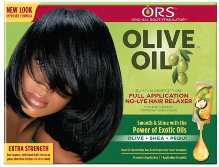 ORS OLIVE OIL BUILT-IN PROTECTION FULL APPLICATION NO-LYE HAIR RELAXER - EXTRA STRENGTH