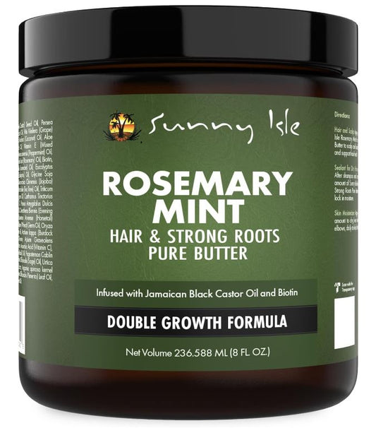 Sunny Isle Rosemary Mint Hair and Strong Roots Butter 8oz