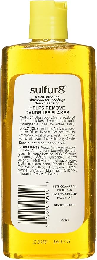 Sulfur8 Deep Cleaning Shampoo Anti-dandruff 7.5 fl oz/ 222ml