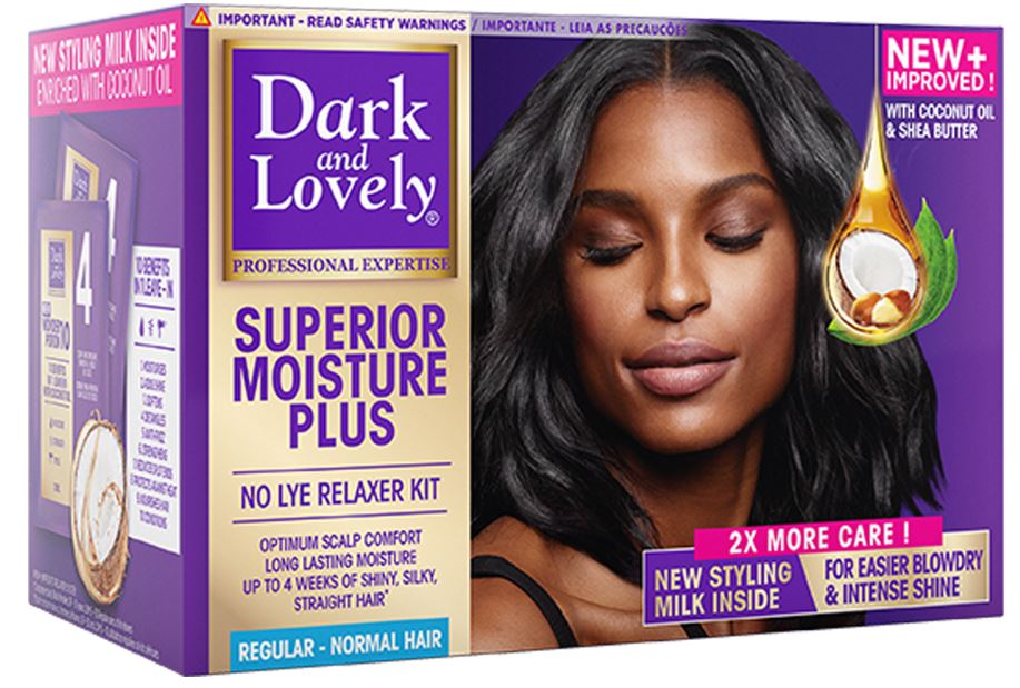 Dark and Lovely Superior Moisture Plus No-Lye Relaxer Kit - Regular / Normal