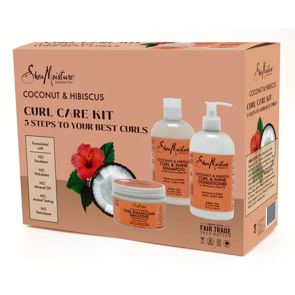 Shea Moisture Coconut & Hibiscus Care Kit (Worth $72.00)