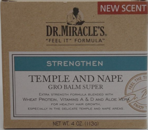 Dr. Miracle's Temple And Nape Gro Balm SUPER 4oz (Free Sample Inside)