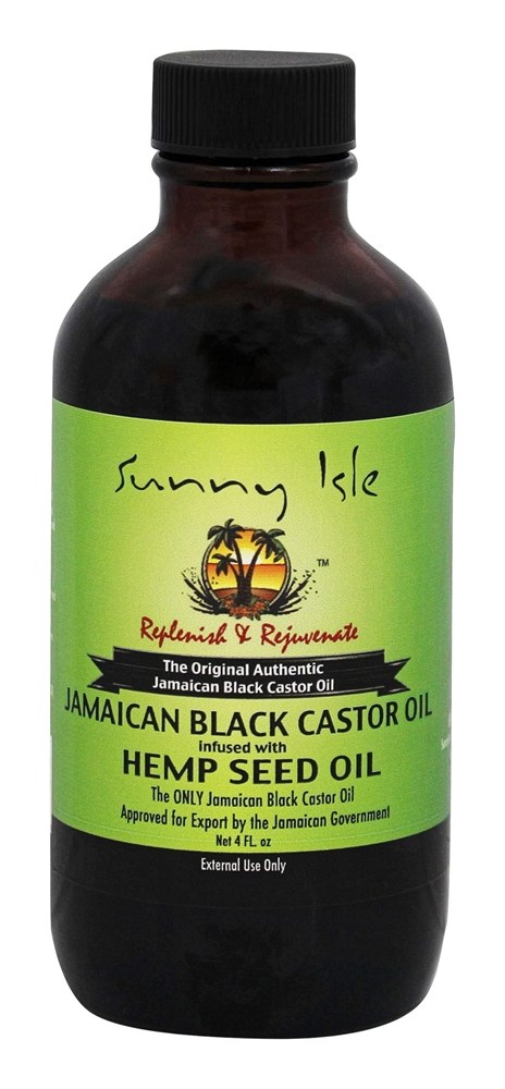 Sunny Isle Jamaican Black Castor Oil Infused with Hemp Seed Oil 4oz