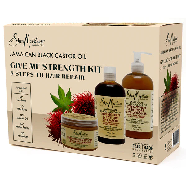 Shea Moisture Jamaican Black Castor Oil Give Me Strength Kit (Worth $72.00)