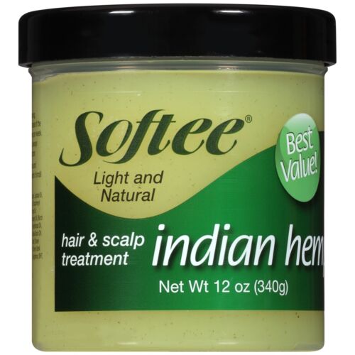 Softee Indian Hemp Hair & Scalp Treatment 12oz - Light and Natural