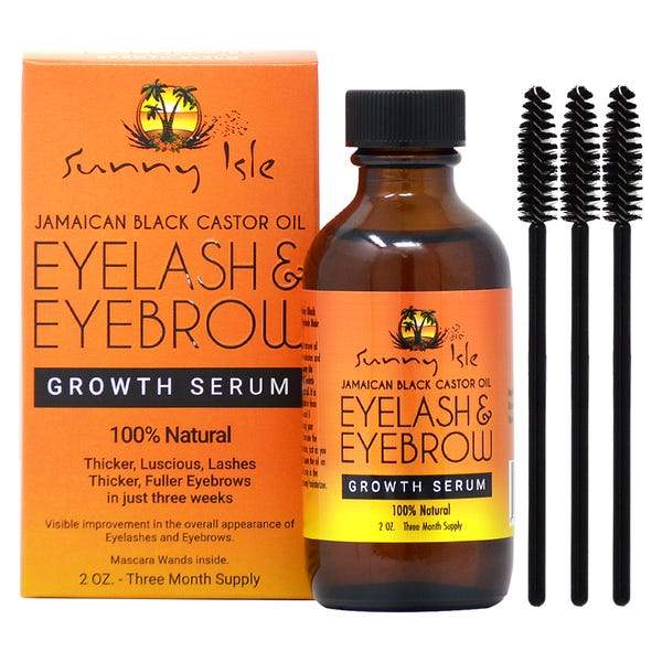 Sunny Isle Jamaican Black Castor Oil Eyelash & Eyebrow Growth Serum 2oz