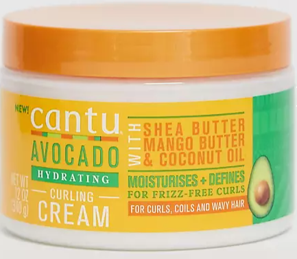 Cantu Avocado Hydrating Curling Cream with SheaButter, MangoButter & Coconut Oil