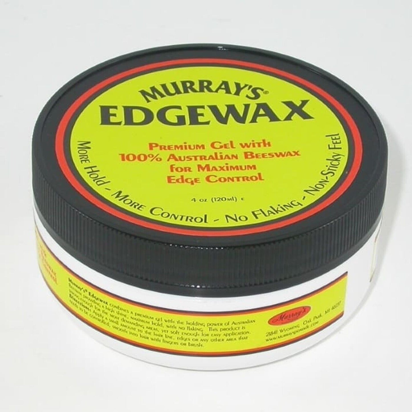 Murray's Edgewax | 100% AU BEESWAX | Maximum Edge Control Gel 4oz