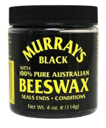 MURRAYS BLACK BEESWAX 100% Pure Australian Beeswax Hair Styling - 114g